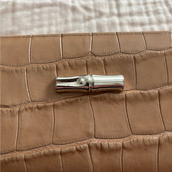 Longchamp Vintage Tan Crocodile Wallet/ Clutch - Picture 4 of 4